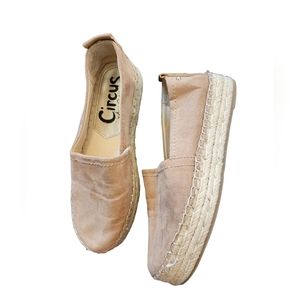 CIRCUS BY SAM EDELMAN Womens Beige Cora Platform Slip On Espadrille Shoes 8.5M